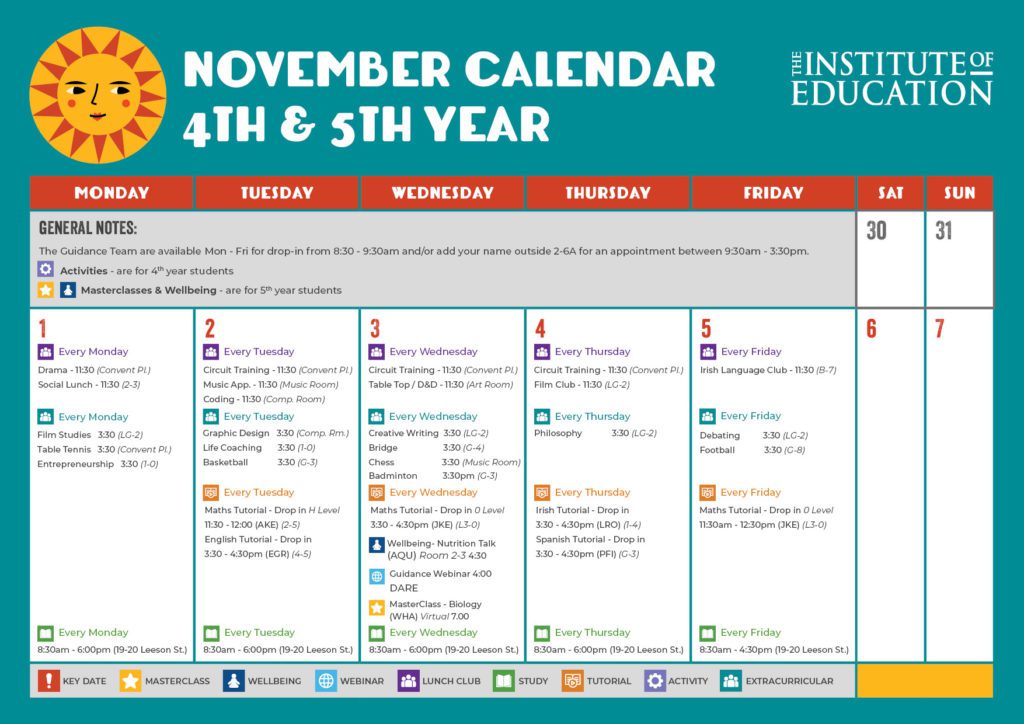 monthly-calendar-november-4th-&-5th-year