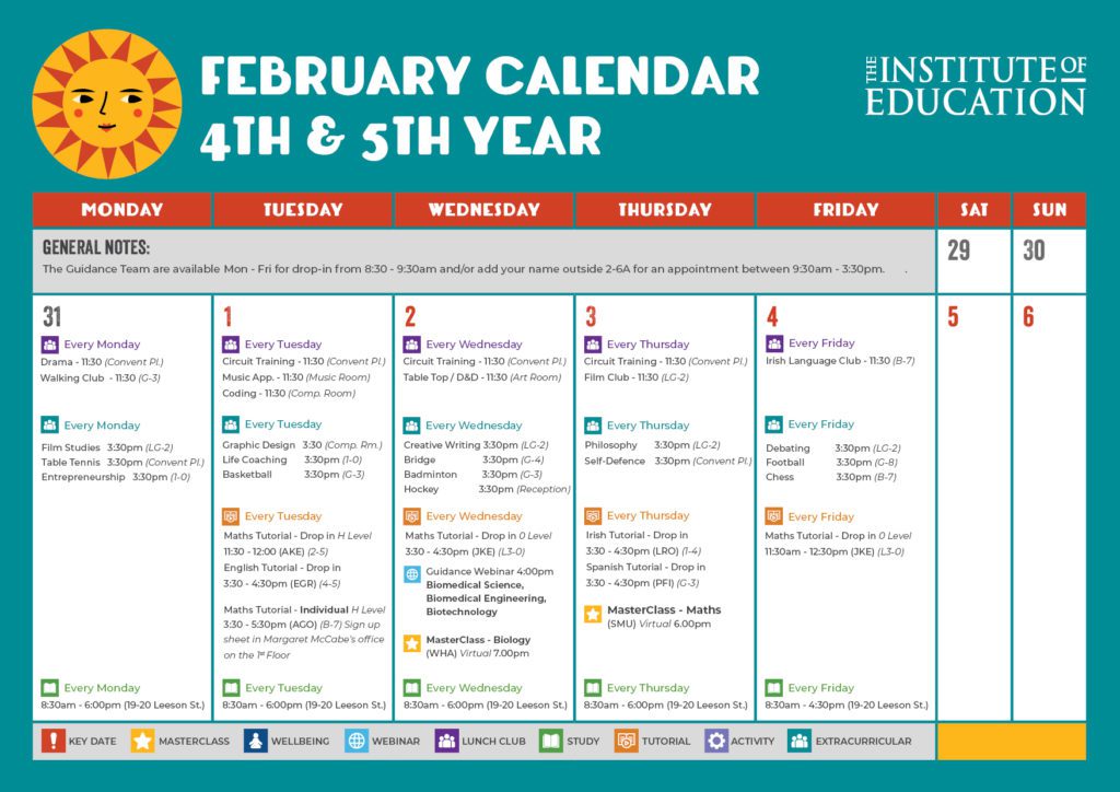 monthly-calendar-february-4th-&-5th-year