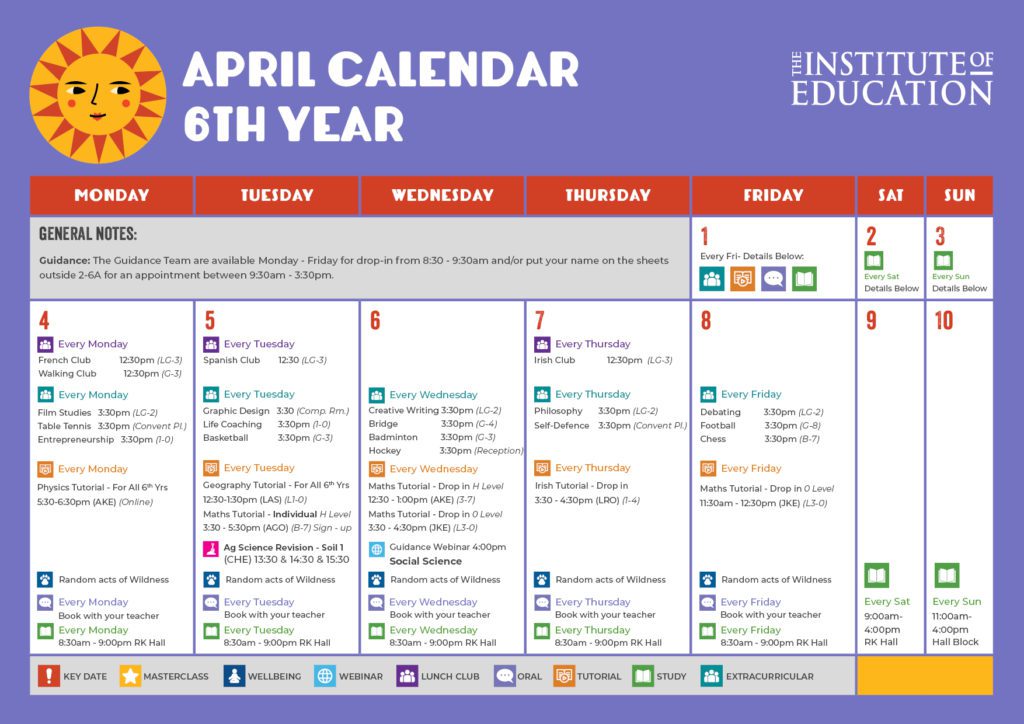 monthly-calendar-April-6th-year