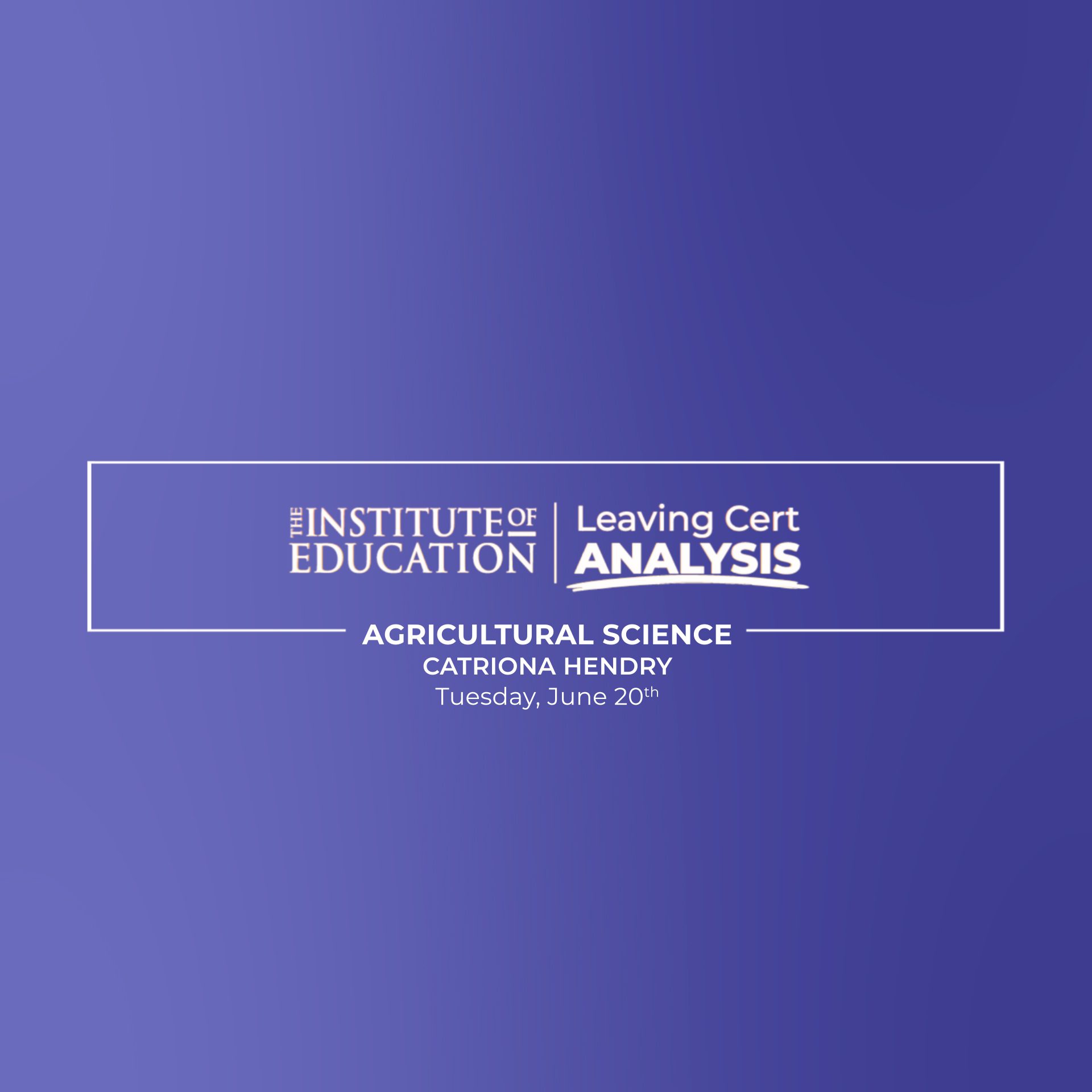 Ag Science (H) A Daunting Paper Needing A Logical Approach Ag Science (H) A Daunting Paper Needing A Logical Approach