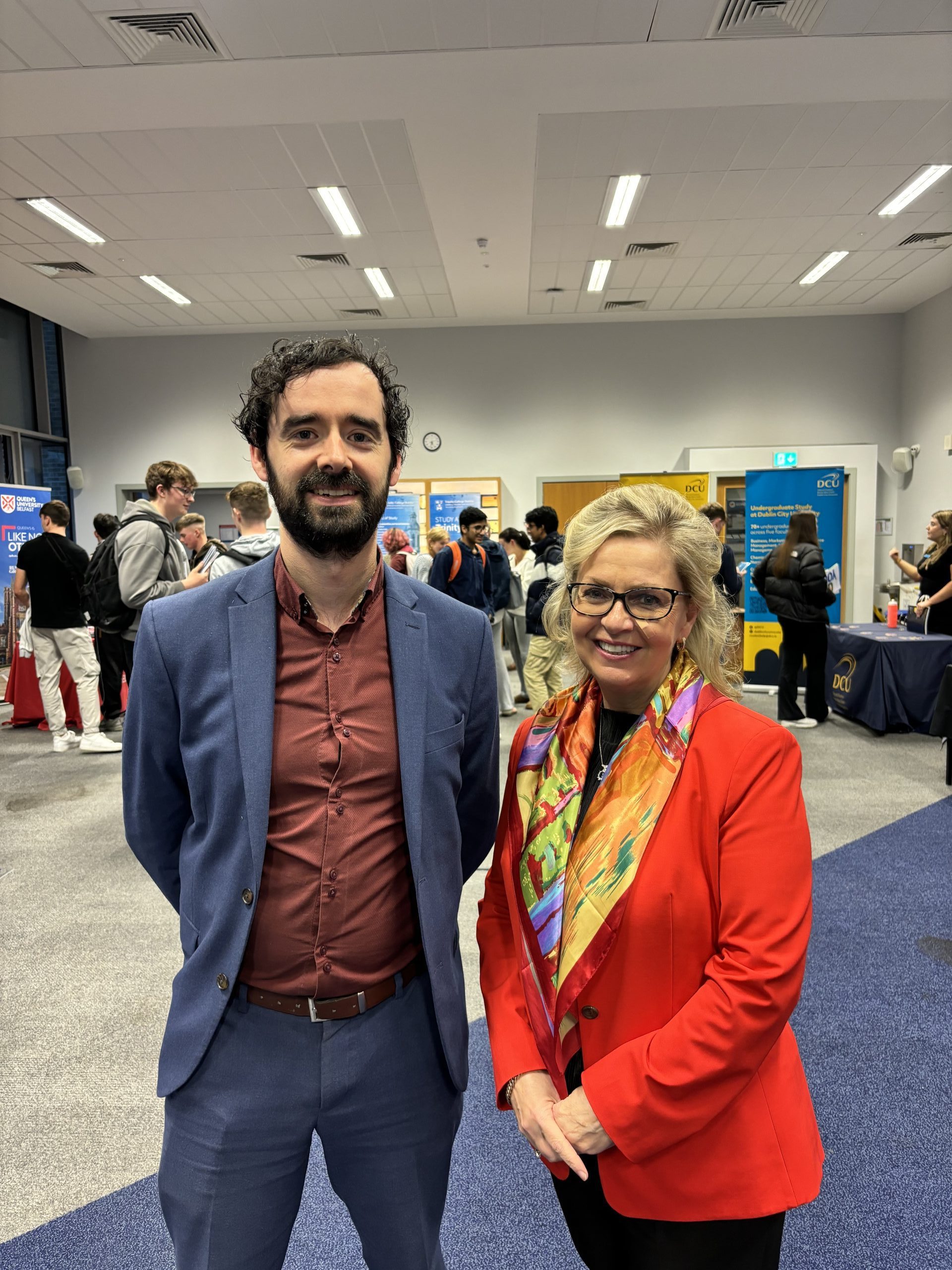 Principal Yvonne O'Toole and Deputy Principal Hugh Brett at our 2024 Futures Fair