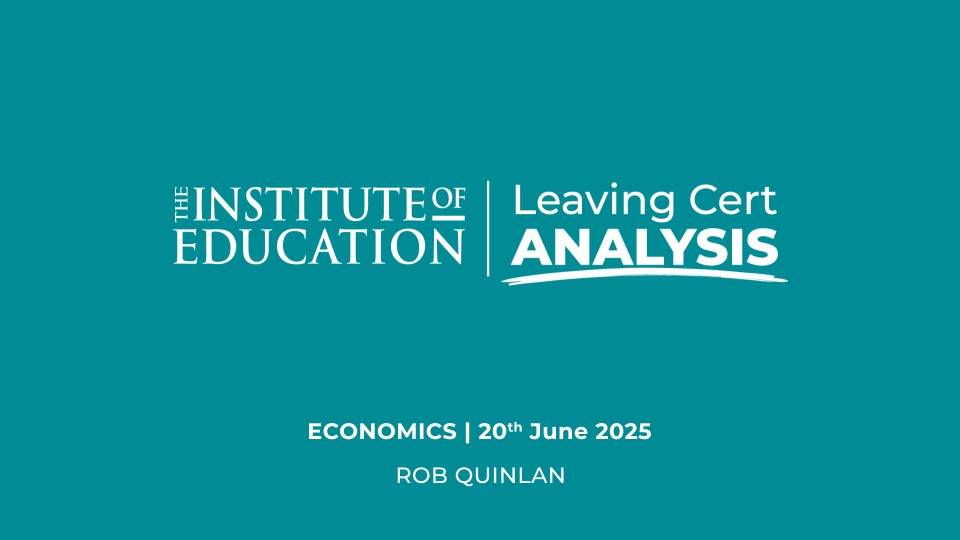 Leaving Certificate Economics (H) Analysis