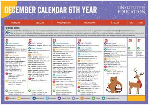 December Monthly Calendar 2025 6th Year Page 1