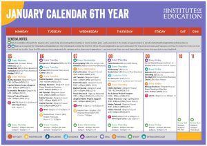 January 2026 Monthly Calendar 6th Year Page 1