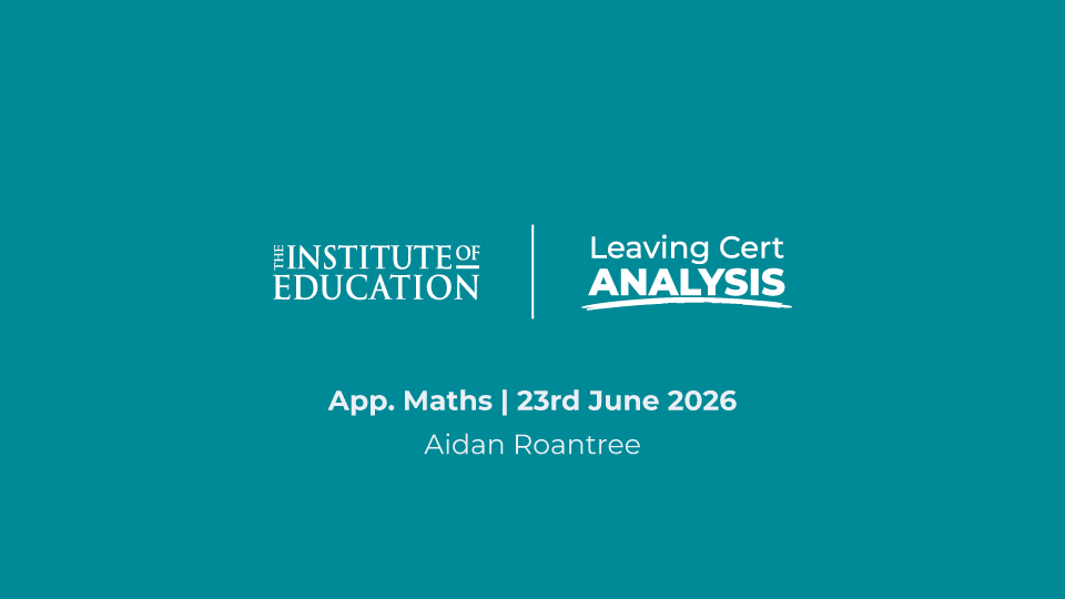 Applied Mathematics (H) Leaving Cert Analysis